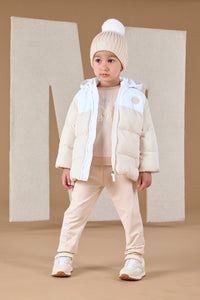 ALFIE padded jacket - beige/white