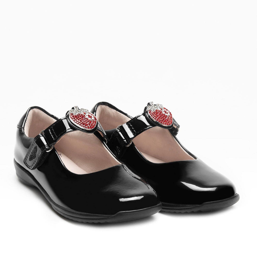 Black patent Strawberry -