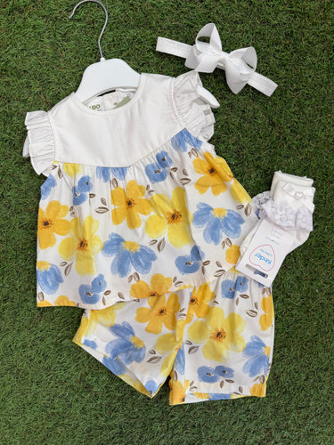 Baby girls floral short Set