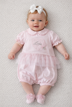 Load image into Gallery viewer, Girls ‘Love’ bling frill romper