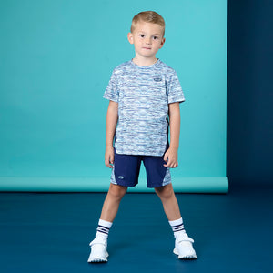 HECTOR poly stripe short set