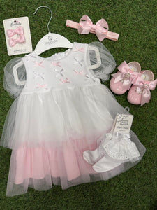 Girls layer tulle bow Dress