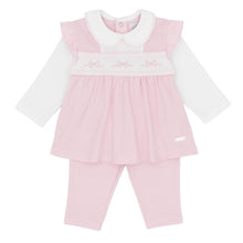 Load image into Gallery viewer, AMORE baby girl smock bow legging Set