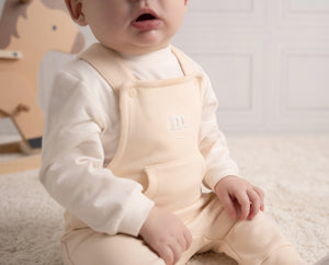 DREW beige dungaree Set