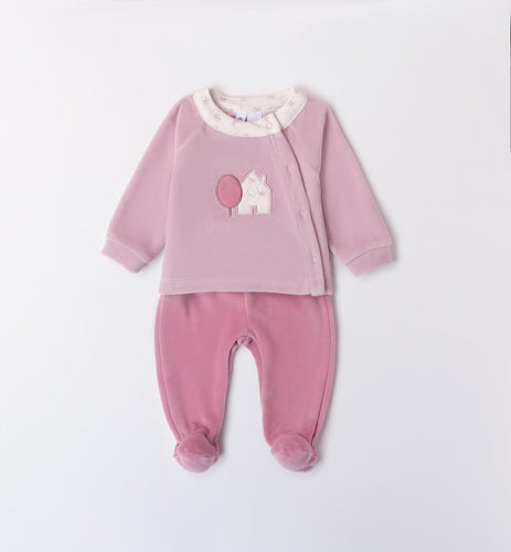 AW iDo baby girl 2piece velour set