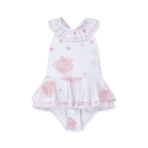 OCEANA floral frill swimsuit