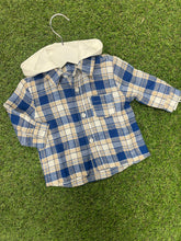 Load image into Gallery viewer, AW iDo baby boys check print hoody shirt