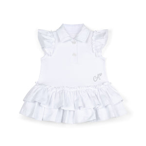 BEAU white frill tennis Dress