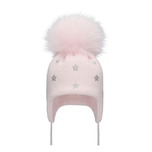 Baby pink star bling Hat