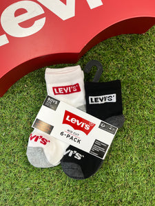 AW levis logo mid cut Socks - 6pairs