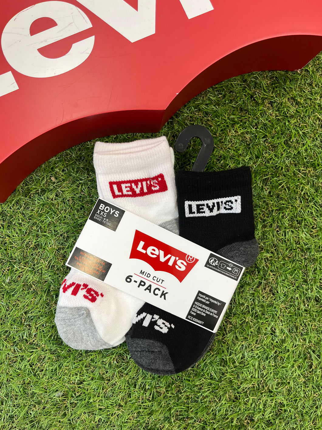 AW levis logo mid cut Socks - 6pairs