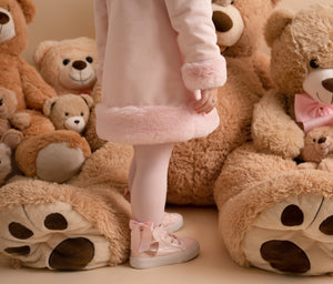 GOLDIE pink teddy fur Dress