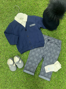 AW iDo baby boy check trouser set