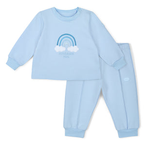 EVAN soft blue rainbow Tracksuit