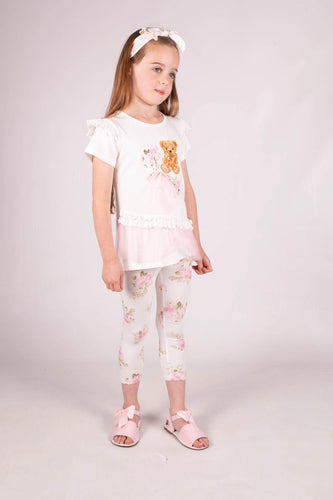 Teddy floral print legging Set