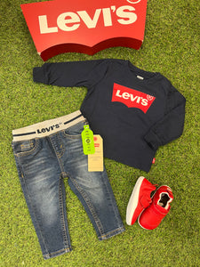 AW baby Levis l/s top - navy