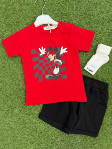 Boys EMC mickey short set