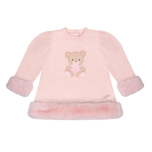 GOLDIE pink teddy fur Dress