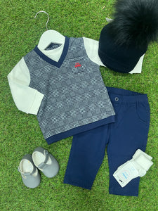 AW iDo baby boy chino Set