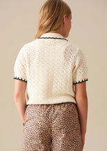 Load image into Gallery viewer, PENNY frill detail short sleeve cardigan