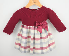Load image into Gallery viewer, PEX liza tartan bow knit Dress