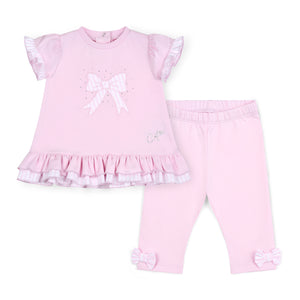 AMBER bow print legging Set
