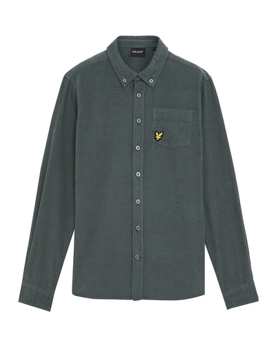 AW L&S cord Shirt/Shacket - argyle teal