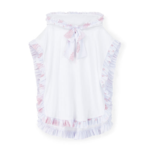 BUBBLE towel poncho white