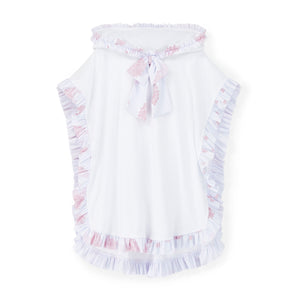 BUBBLE towel poncho white