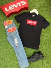 Load image into Gallery viewer, AW levis black classic logo TShirt