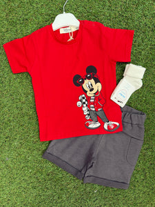 Boys EMC mickey short set