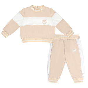 DEXTER beige logo tracksuit