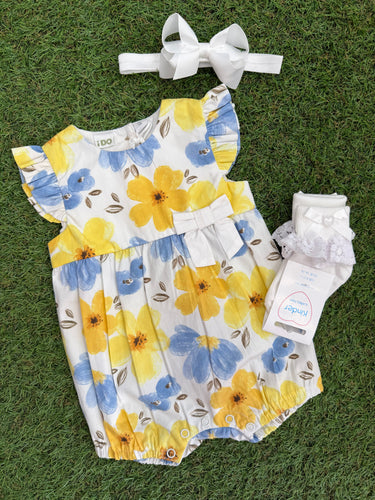 Baby girl floral romper