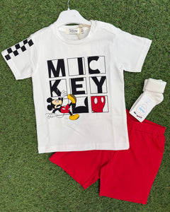 Boys EMC mickey short set