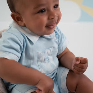 ELIJAH gingham polo Romper