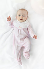 Load image into Gallery viewer, BB287 heart bib girls babygrow