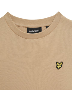 AW L&S classic logo tshirt - sand