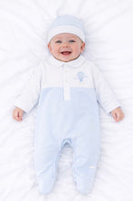 Load image into Gallery viewer, BB278 baby boys babygrow &amp; hat Set