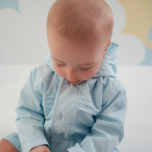EDDIE soft blue hooded Jacket