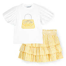 Load image into Gallery viewer, DOLORES check skirt &amp; handbag T Set