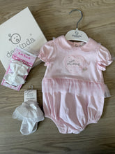 Load image into Gallery viewer, Girls ‘Love’ bling frill romper