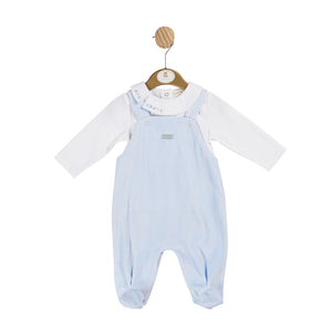 Mb5971 soft velour dungaree Set