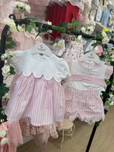 Load image into Gallery viewer, Deo smock soft pink stripe Dress