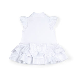 BEAU white frill tennis Dress