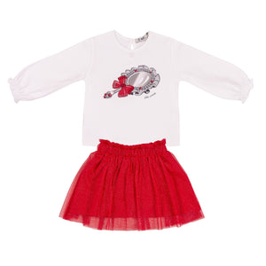 EMC red tutu skirt Set