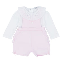 Load image into Gallery viewer, BB AW soft pink quilted dungaree Set