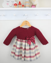 Load image into Gallery viewer, PEX liza tartan bow knit Dress