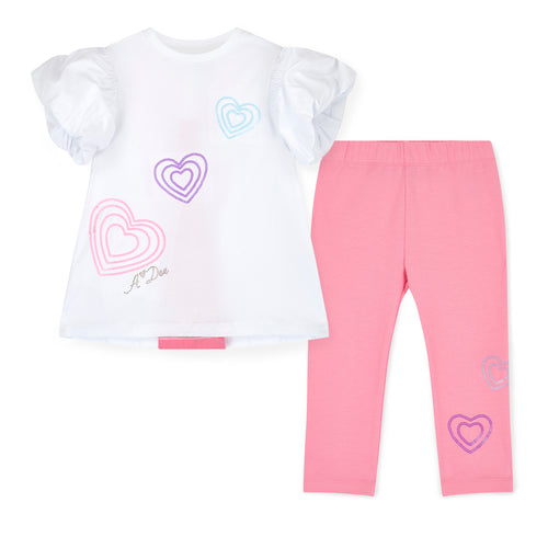 ELLA tunic heart legging Set