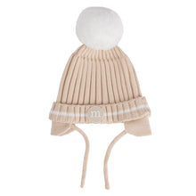 Load image into Gallery viewer, DYLAN knitted pom hat beige