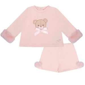 GIGI soft pink short set